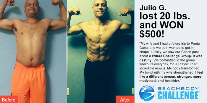 P90X3 Results: Julio Got In Great Shape Before His Vacation