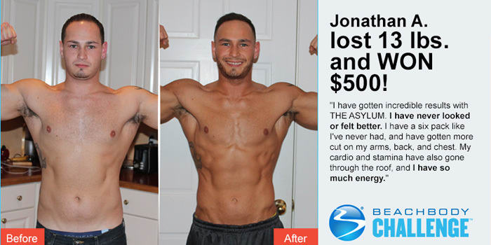 Jonathan Got Great Results with INSANITY: The ASYLUM