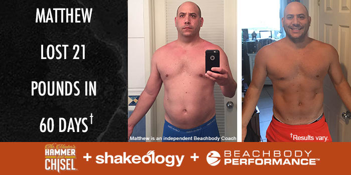 Transformation Tuesday: Matthew Lost 21 Pounds With The Master’s Hammer and Chisel!