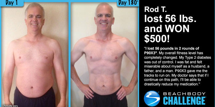 P90X3 Results: Rod Lost 56 Pounds in 2 Rounds