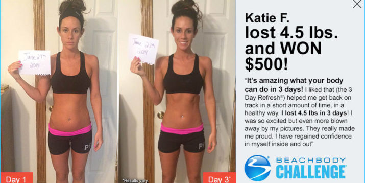 Katie Lost 4.5 Pounds In 3 Days With 3-Day Refresh