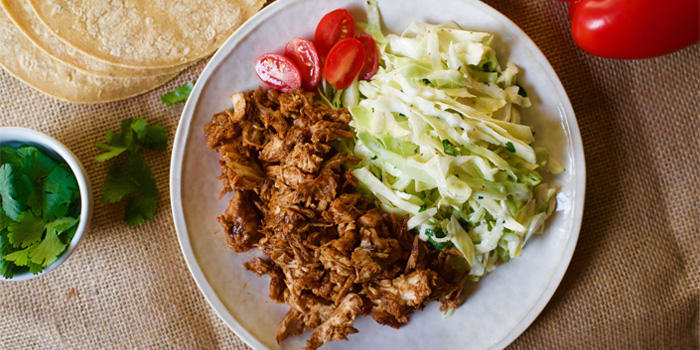 Pulled Chipotle Chicken With Cilantro Slaw
