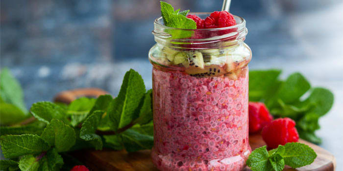 Raspberry Chia Pudding