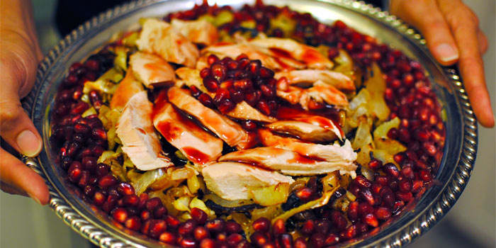 Roast Chicken With Pomegranate