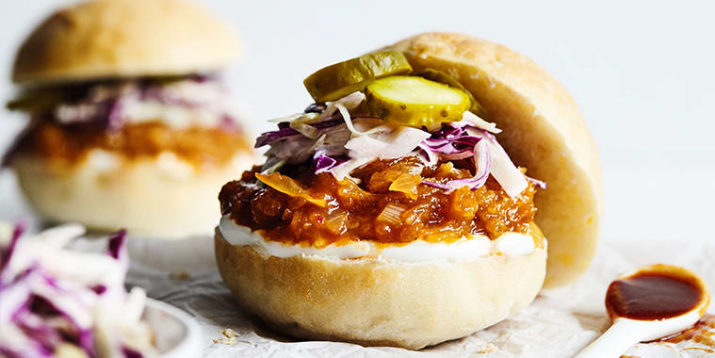 Barbecue Spaghetti Squash Sliders