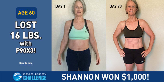P90X3 Results: 60-Year-Old Grandma Completed P90X3 and Lost 16 Pounds!