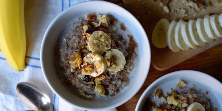 Slow Cooker Banana Bread Oatmeal