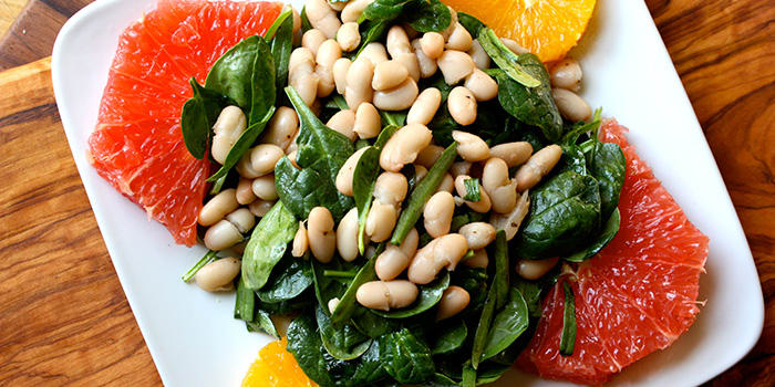 Spinach and White Bean Salad With Oranges and Grapefruit