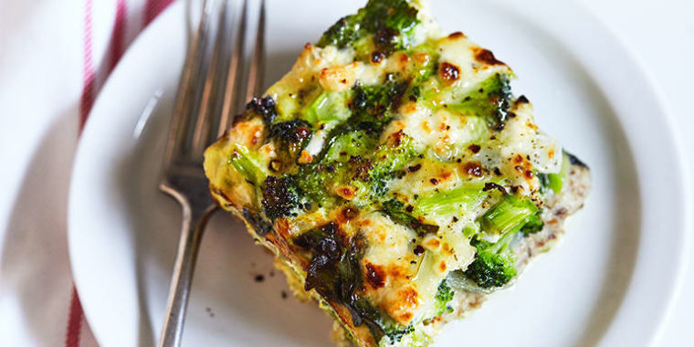 Spinach and Broccoli Strata Recipe