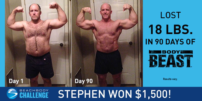 Stephen Lost 18 Pounds and Got Ripped with Body Beast!