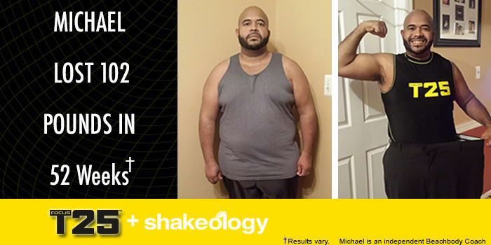 Transformation Tuesday: Michael Lost 102 Pounds With FOCUS T25