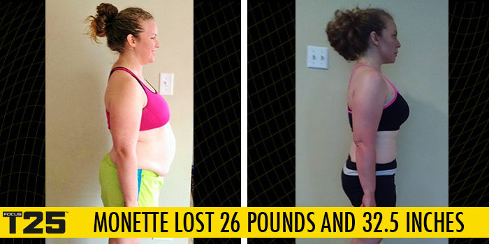 Transformation Tuesday: Monette Lost 26 Pounds with FOCUS T25!