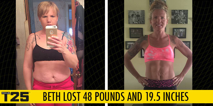 Transformation Tuesday: Beth Lost 48 Pounds With FOCUS T25!