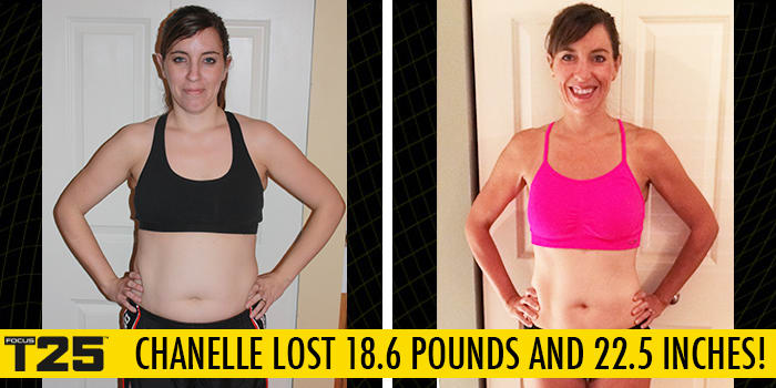 Transformation Tuesday: Chanelle Lost 18.6 Pounds with FOCUS T25!
