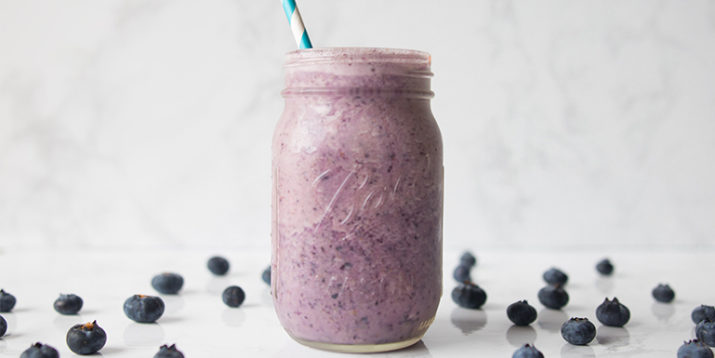 Vegan Blueberry Latte