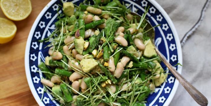 Warm Asparagus and White Bean Salad