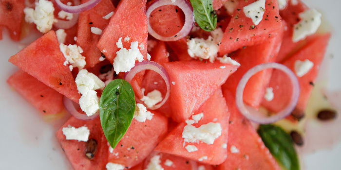 Watermelon and Feta Salad With Mint