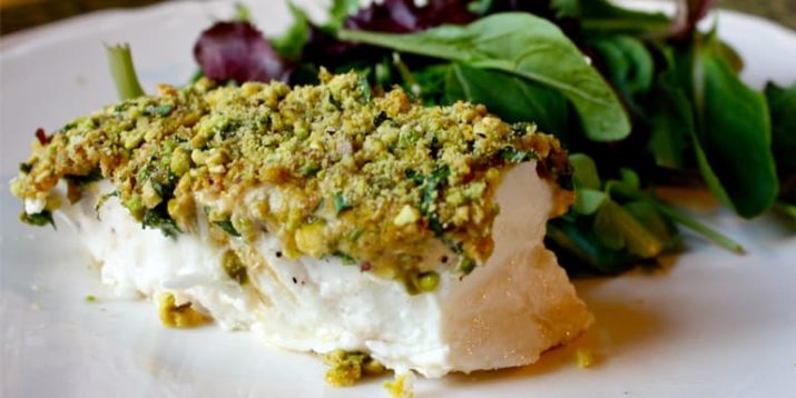 Pistachio-Crusted Halibut