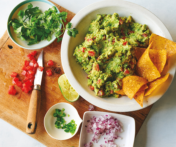 Guacamole and chips