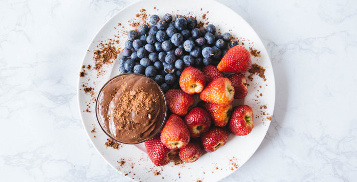 Dark Chocolate Peanut Butter Fruit Dip