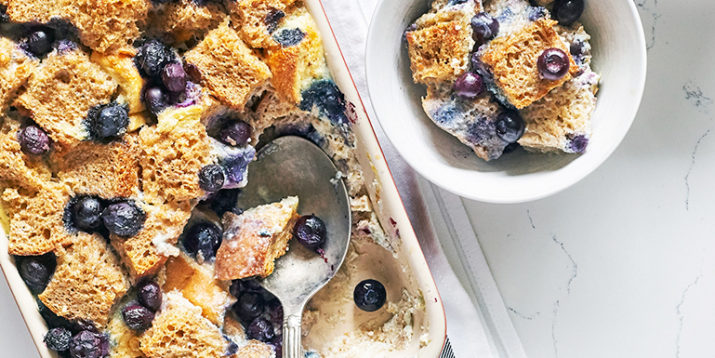 Blueberry Bread Pudding