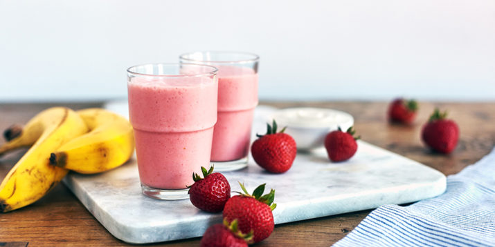 Greek Strawberry Banana Smoothie