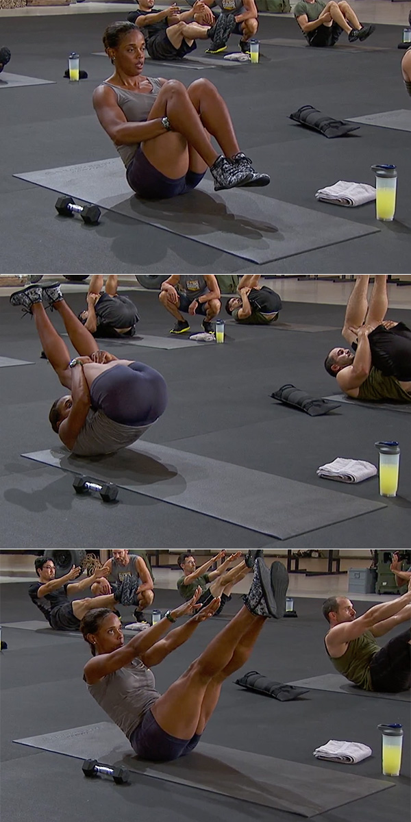 10 Ab Exercises to Get a Shredded Six Pack men and woman rock the boat 22 minute hard corps tony horton