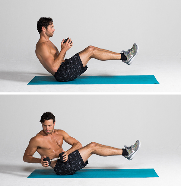 Best Ab Exercises - Boat Twist