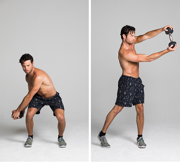 Best Ab Exercises - Low-to-High Dumbbell Chop
