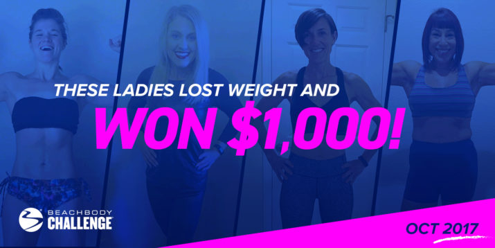 Female Beachbody Challenge Winners, Oct 2017
