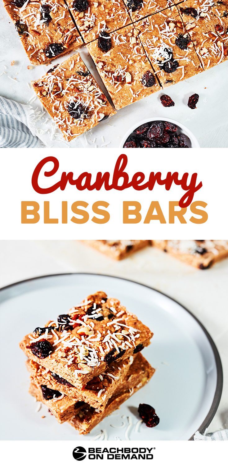 These Cranberry Bliss Bars taste like the coffeehouse original, and you can make them at home with this no-bake recipe using wholesome ingredients.