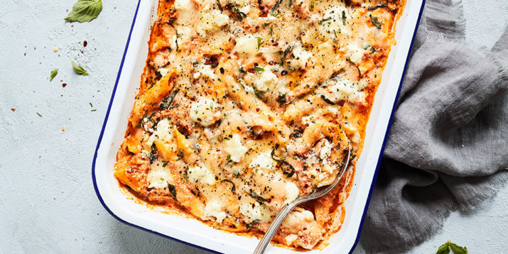 Baked Ziti With Spinach
