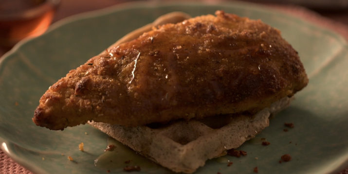 Oven-Fried Chicken and Gluten-Free Waffles