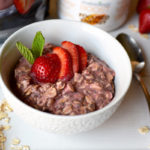 Strawberry Shakeology overnight oats