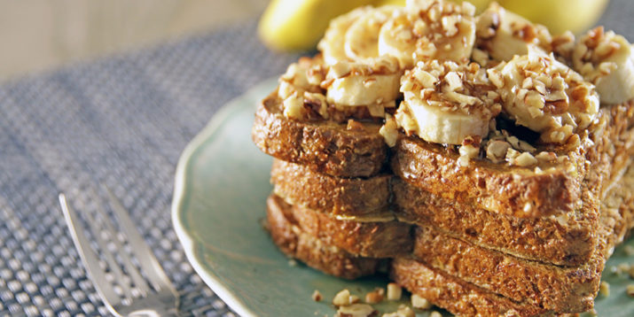 Southern Spiced French Toast With Bananas and Pecans
