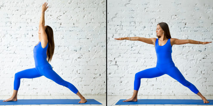 How to Do Yoga Warrior 1 and Warrior 2 With Proper Form