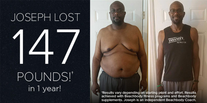 Joseph Lost 147 Pounds in One Year