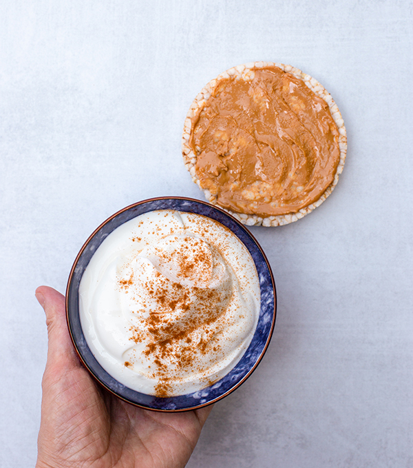 LIIFT4 Meal Prep Yogurt and Rice Cake with Nut Butter