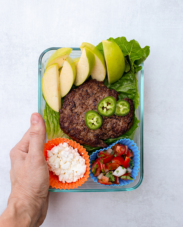 LIIFT4 Meal Prep Spicy Feta Burger