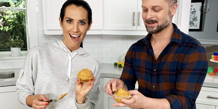 FIXATE Pumpkin Muffins With Pumpkin Spice Frosting