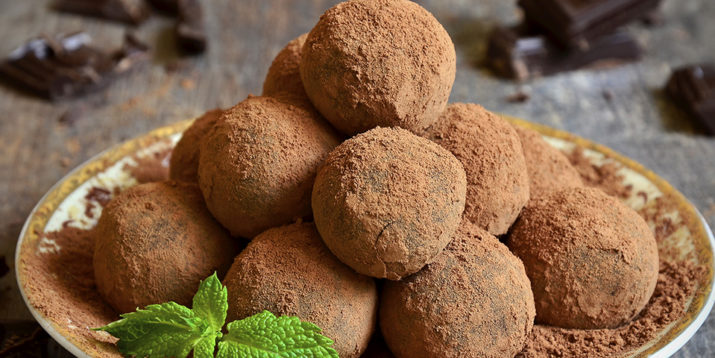 Truffes au Chocolat et à la Menthe