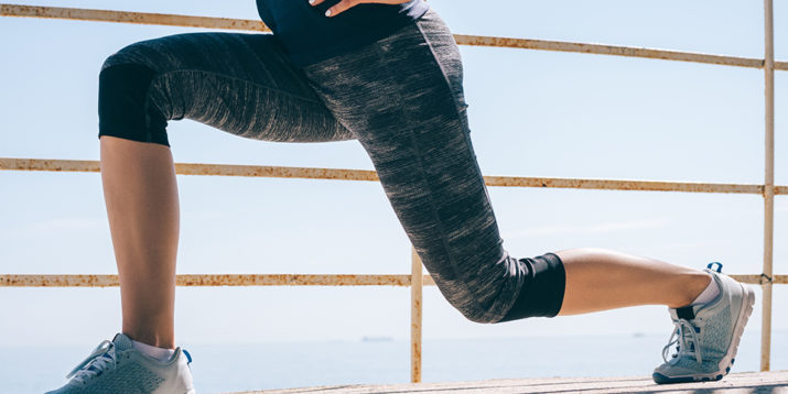 Woman doing lunges