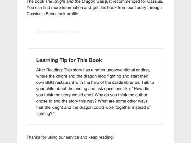 Learning tip screenshot