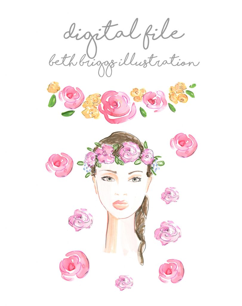 floral-face-digital