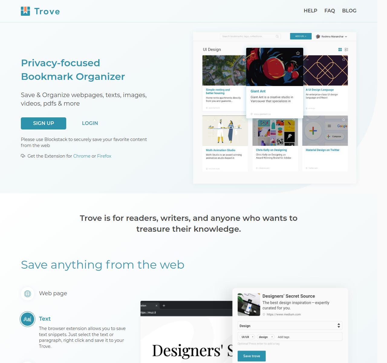 Stacks 10 Best Bookmark Managers 2023