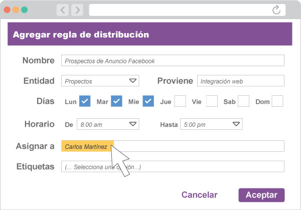 Regla de distribucion