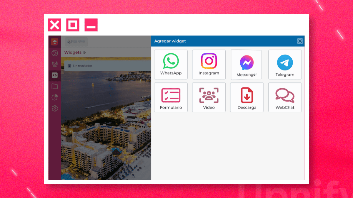 widgets web sin codigo; botones contacto web; crear widgets web