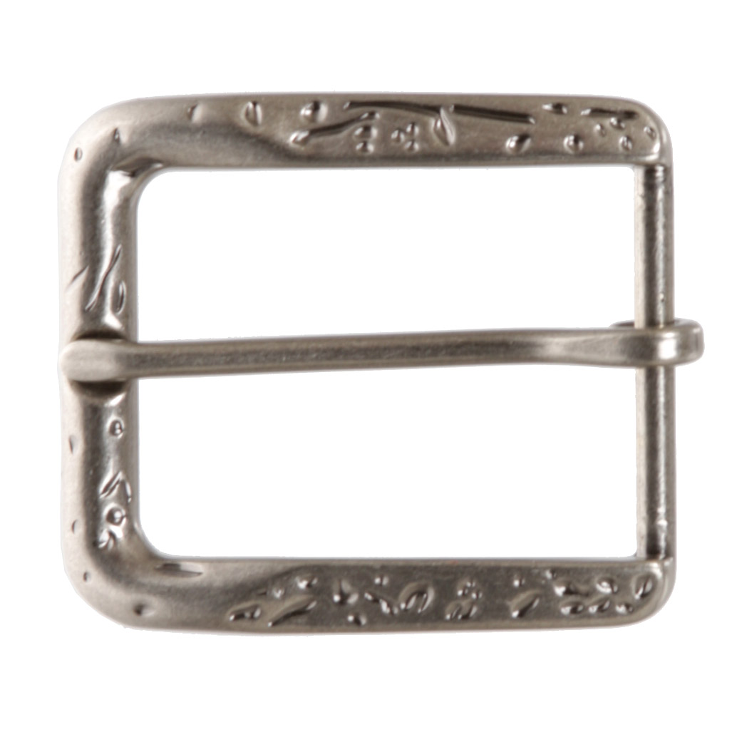 1 5/8&Prime; (39.5mm) Single Prong Hammered Rectangular Replacement Belt Buckle