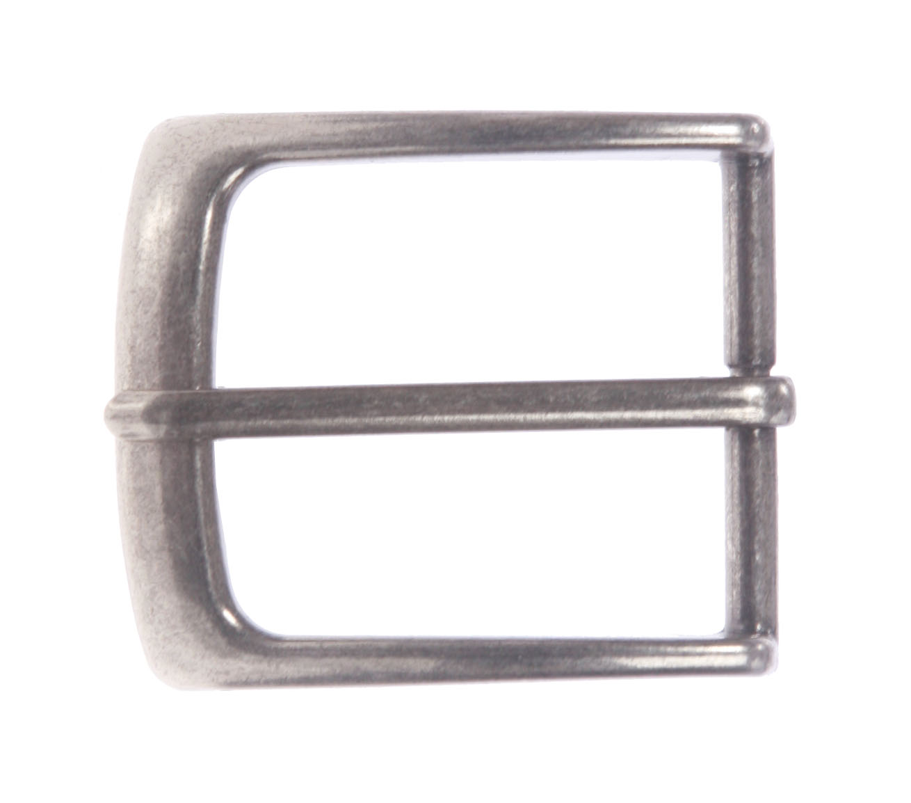 1 1/2&Prime; (38 mm) Single Prong Rectangular Solid Brass Belt Buckle