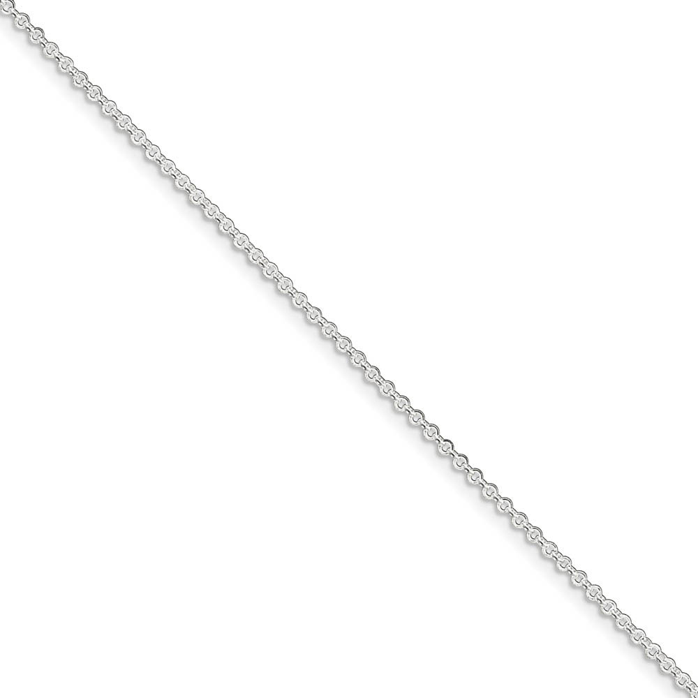 Sterling Silver 1.5mm Rolo Chain Anklet
